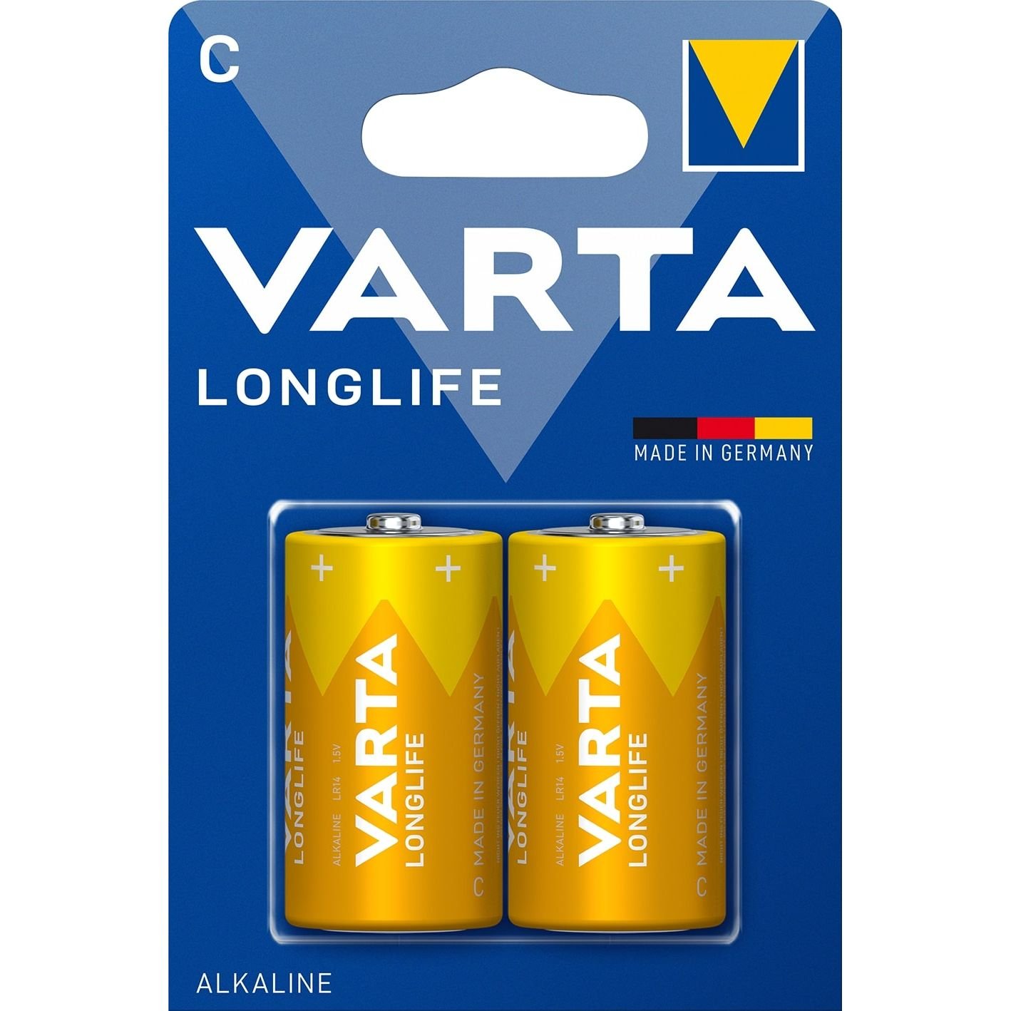 Батарейки Varta Longlife C Bli Alkaline, 2 шт. - фото 1