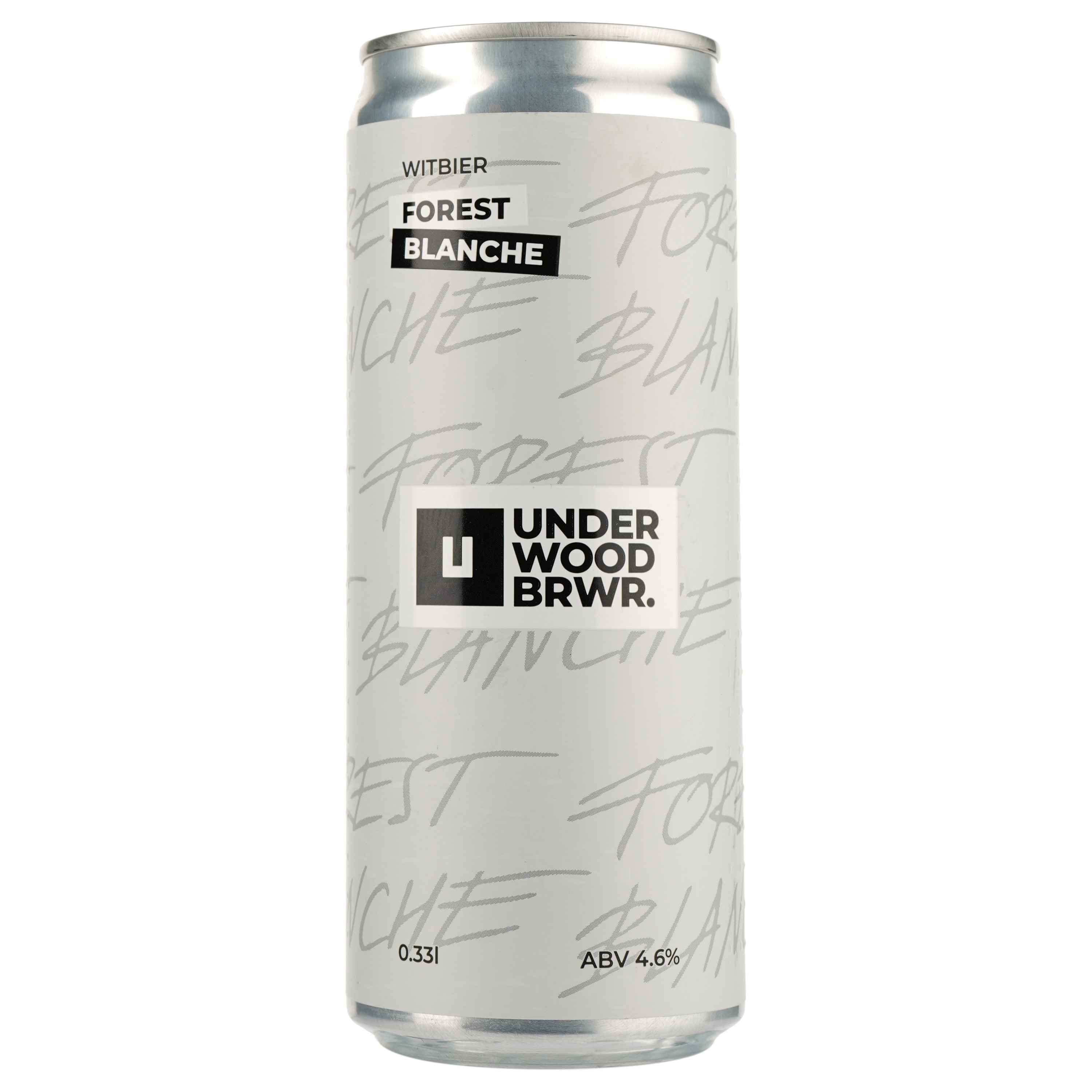 Пиво Underwood Brewery Forest Blanche, светлое, нефильтрованное, 4,6%, ж/б, 0,33 л (870723) - фото 1