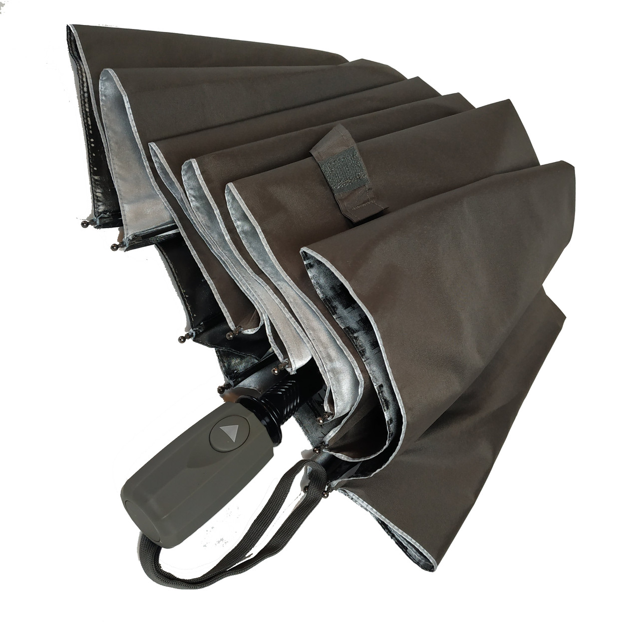 Жіноча складана парасолька напівавтомат Bellissimo 102 см коричнева - фото 7