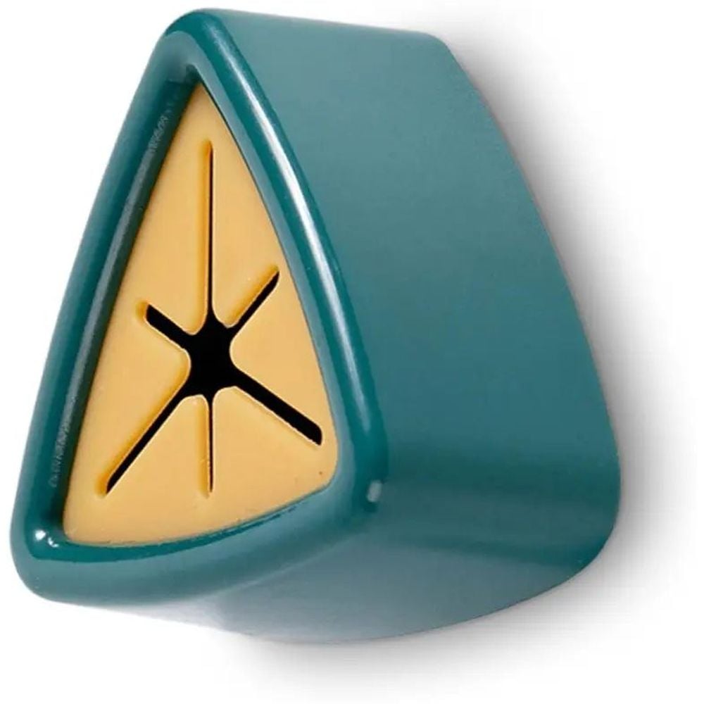 Треугольный держатель для полотенец Supretto в ванную и на кухню самоклеящийся зелено-оранжевый (82870003) - фото 2