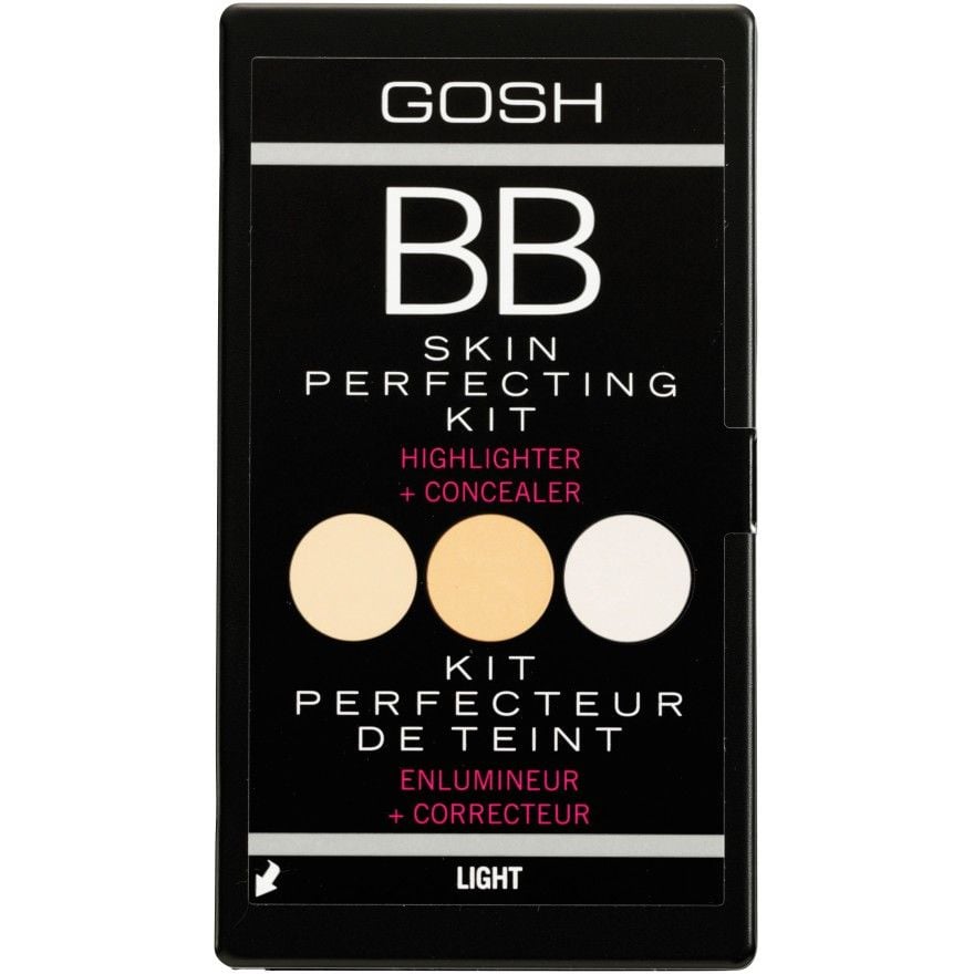 Палетка консилеров Gosh BB Skin Perfecting Kit, оттенок 01 light, 3 х 1.8 г - фото 1