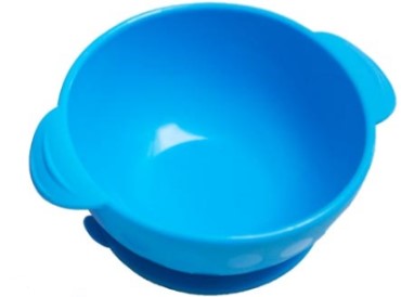 Силиконовая глубокая тарелка Nuby, голубой (5488blu) - фото 2