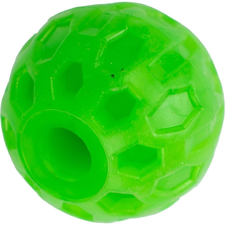 Фото - Іграшка для собаки Іграшка для собак Agility м'яч з отвором 4 см зелена