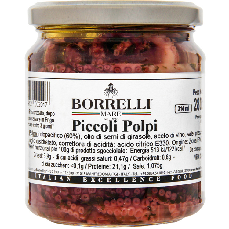 Осьминоги Borrelli Piccoli Polpi 314 мл (403244) - фото 1