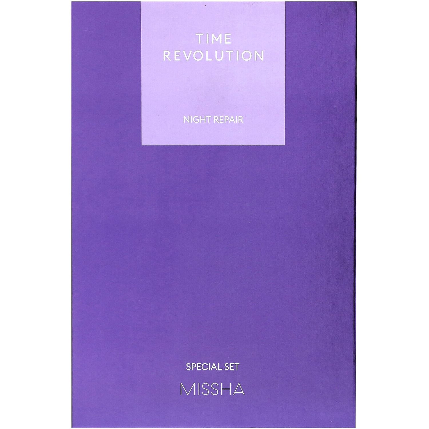Набір для догляду за шкірою Missha Time Revolution: есенція, 30 мл + ампульна сироватка (50 мл + 10 мл) + нічний крем, (50 мл + 10 мл) - фото 3