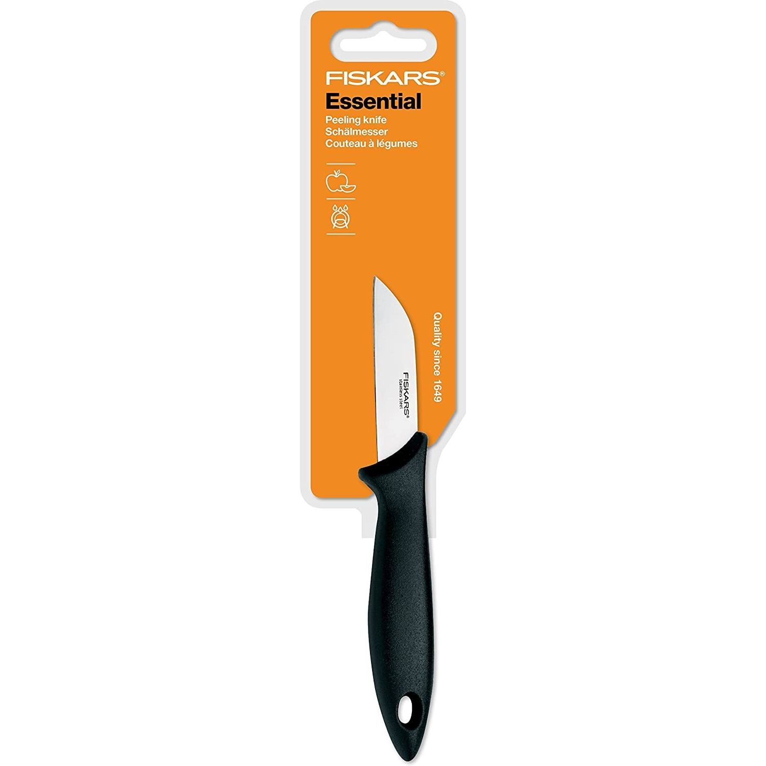 Нож для овощей Fiskars Essential 7 см (1023780) - фото 2