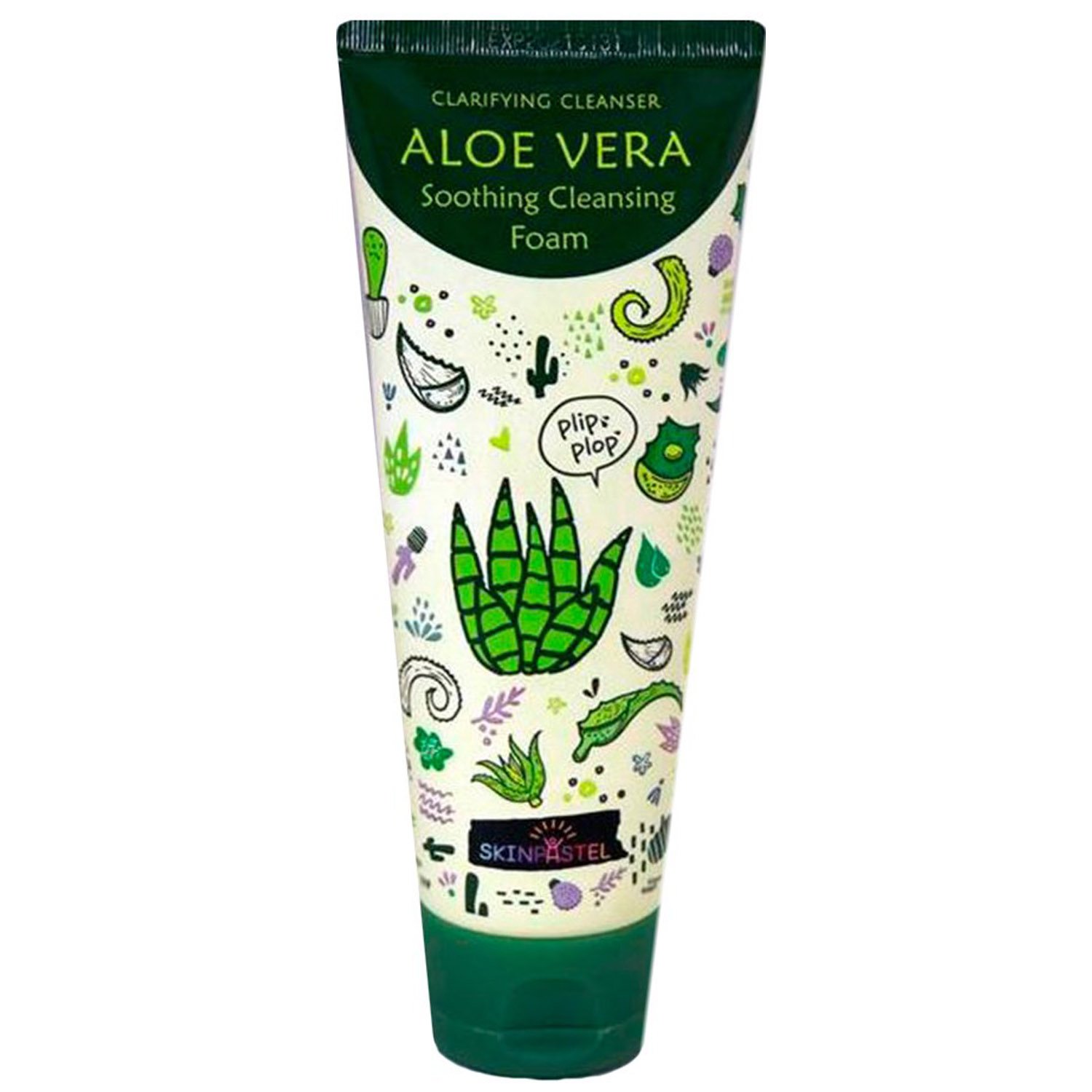 Пінка для вмивання Skinpastel Aloe Vera Soothing, очищувальна, 150 мл - фото 1