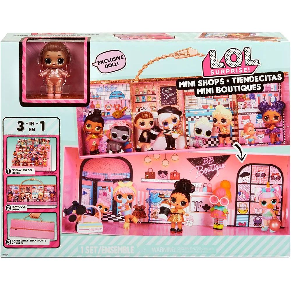 Игровой набор с куклой L.O.L. Surprise Маленькие Магазинчики 3 в 1 (576297) - фото 1