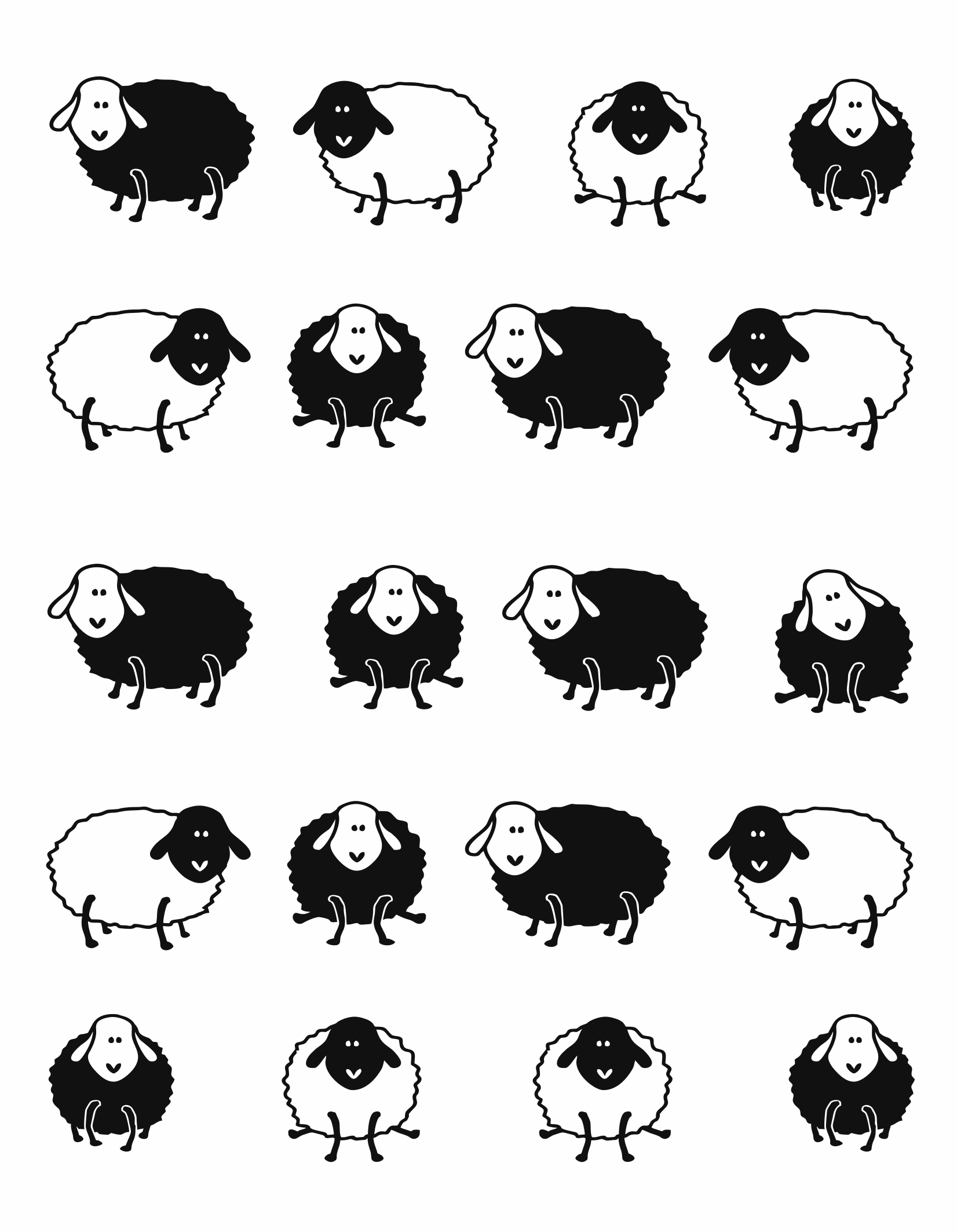 Плед LightHouse Happy Sheep, 200 х140 см, черный (2200000550378) - фото 7