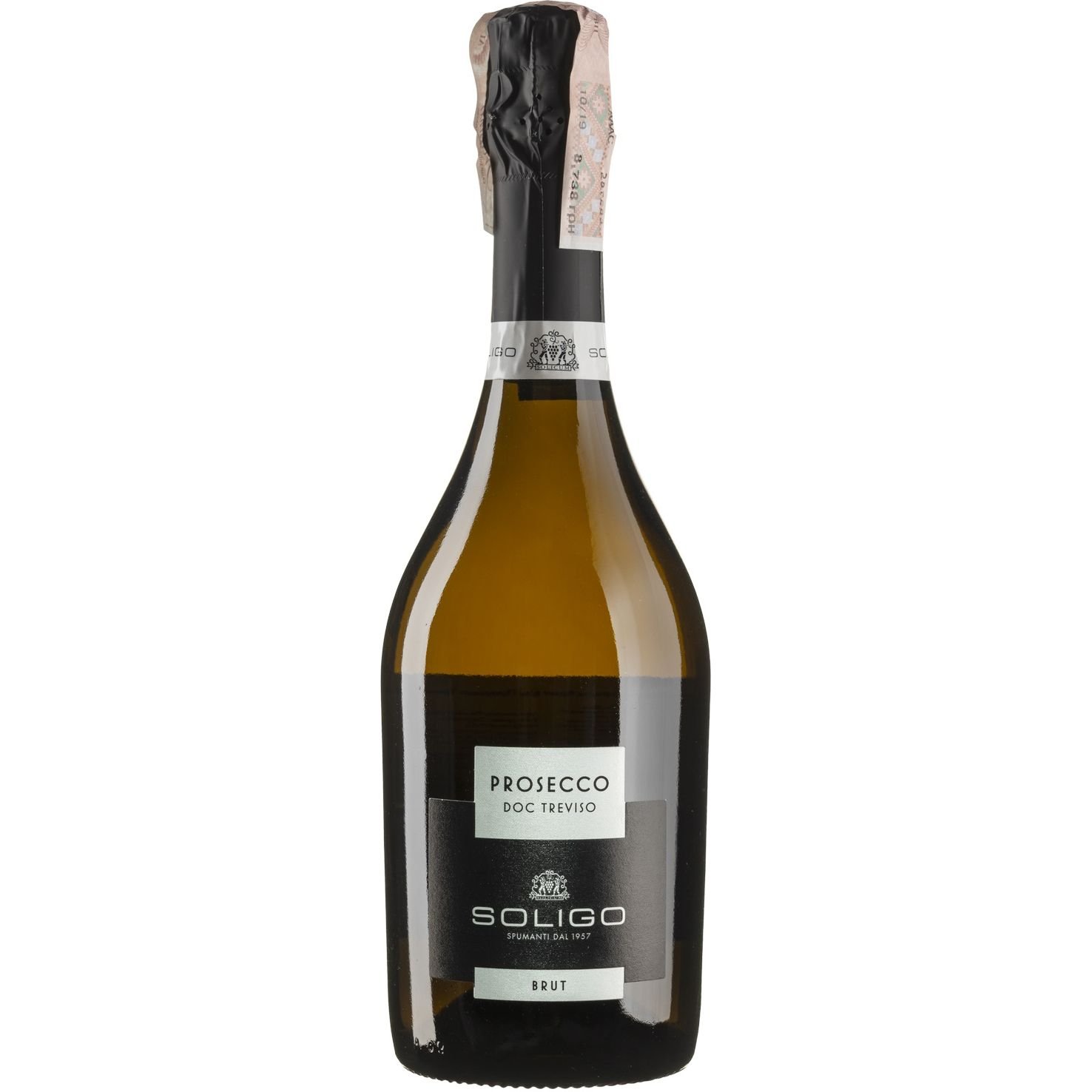 Вино игристое Soligo Prosecco Treviso Brut, белое, брют, 11%, 0,75 л (40326) - фото 1