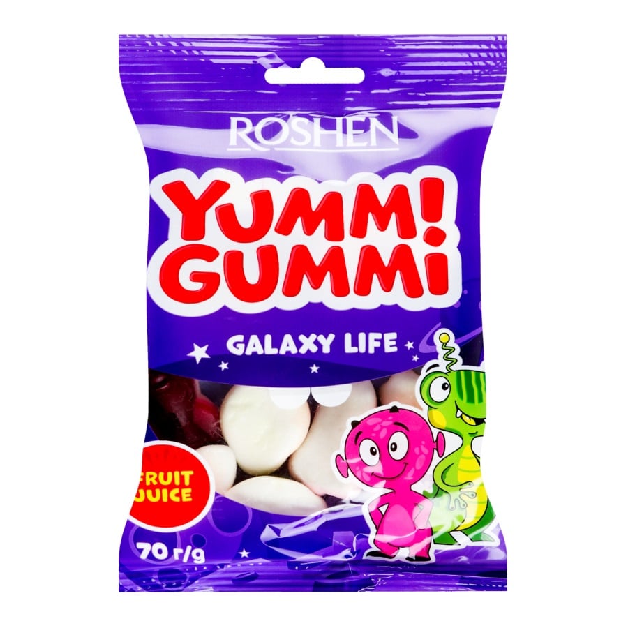 Цукерки желейні Roshen Yummi Gummi Galaxy Life 70 г (907933) - фото 1