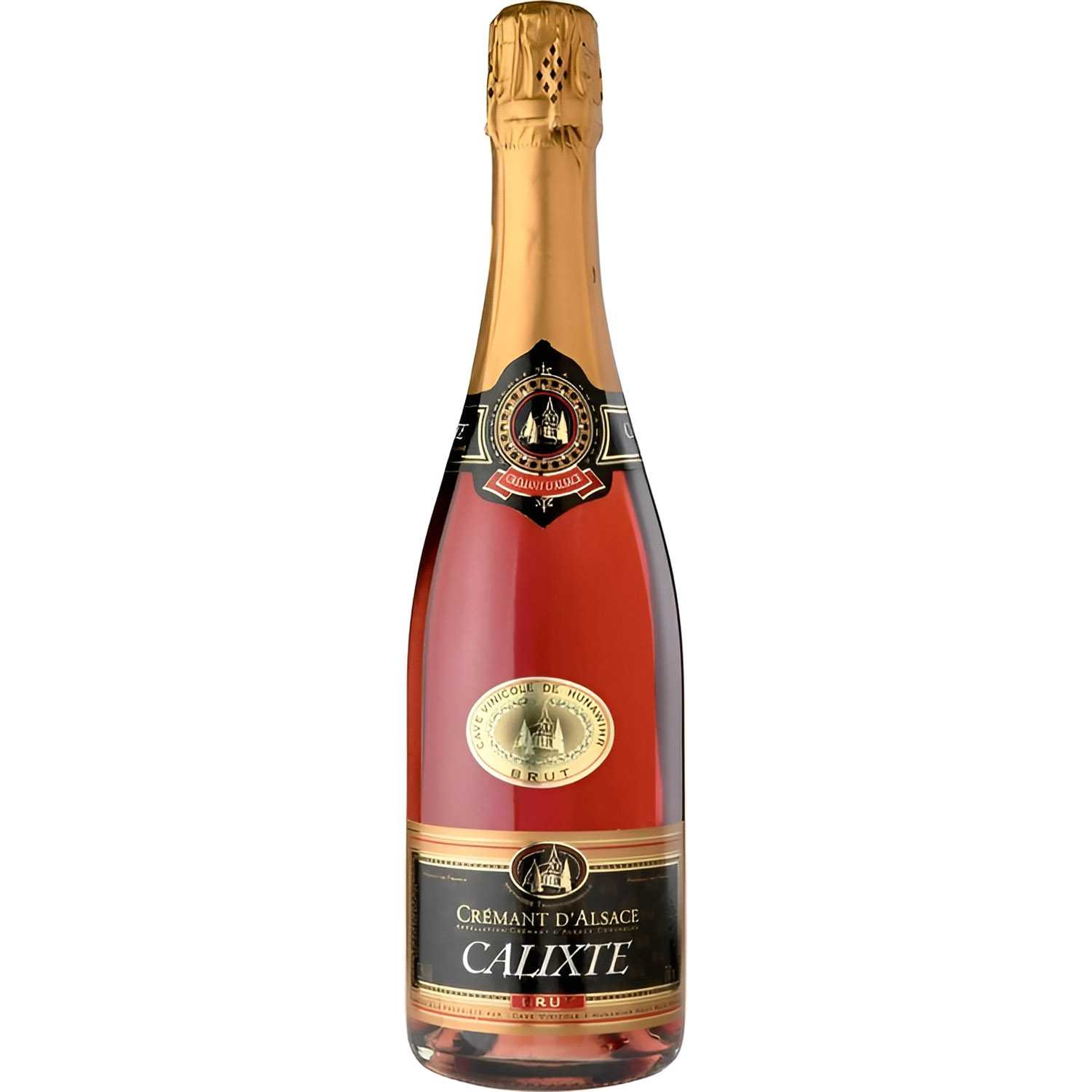 Вино игристое Hunawihr Calixte Cremant d'Alsace AOC Rose Brut розовое брют 0.75 л - фото 1