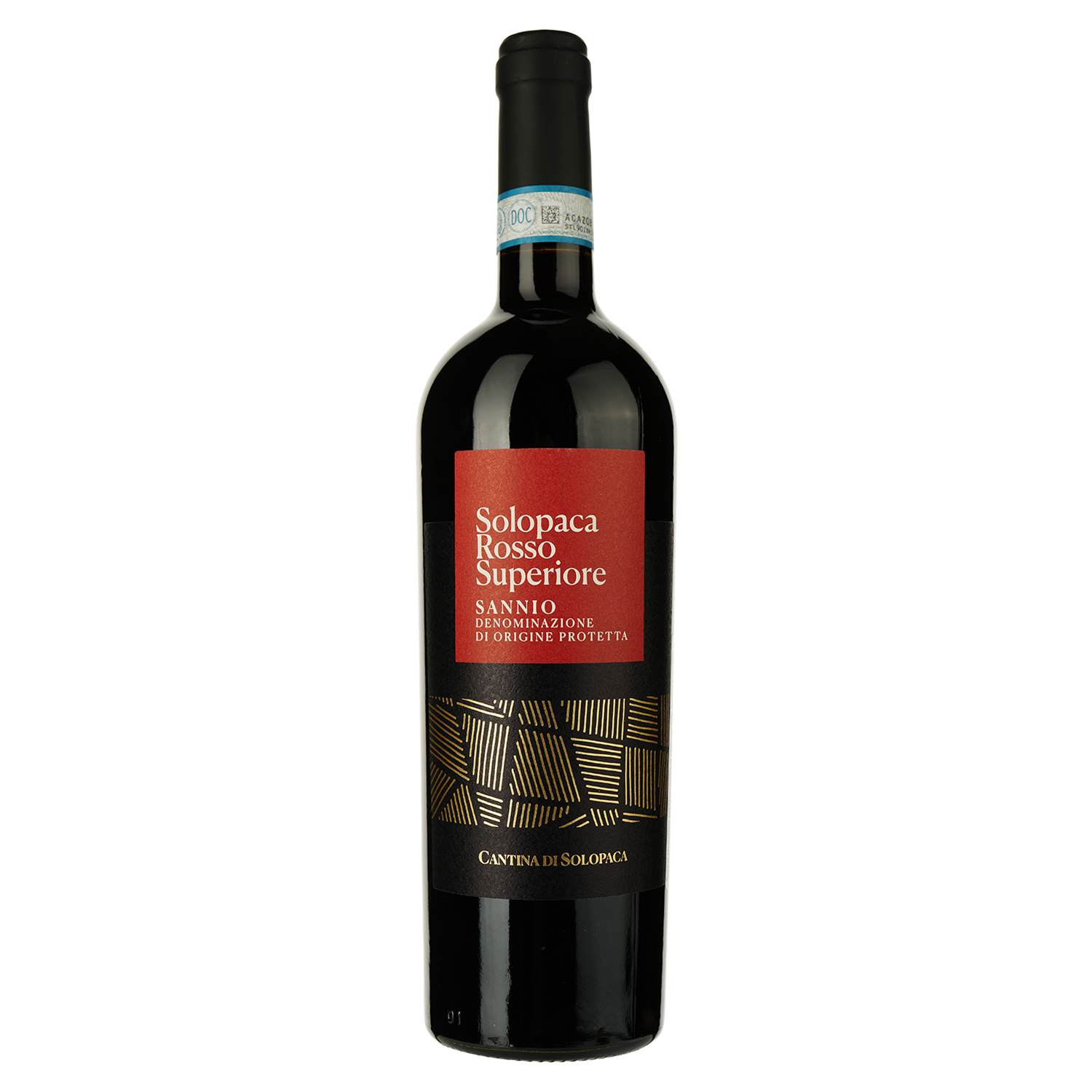Вино Solopaca Rosso Superiore Sannio DOP Prime Vigne червоне сухе 0.75 л - фото 1