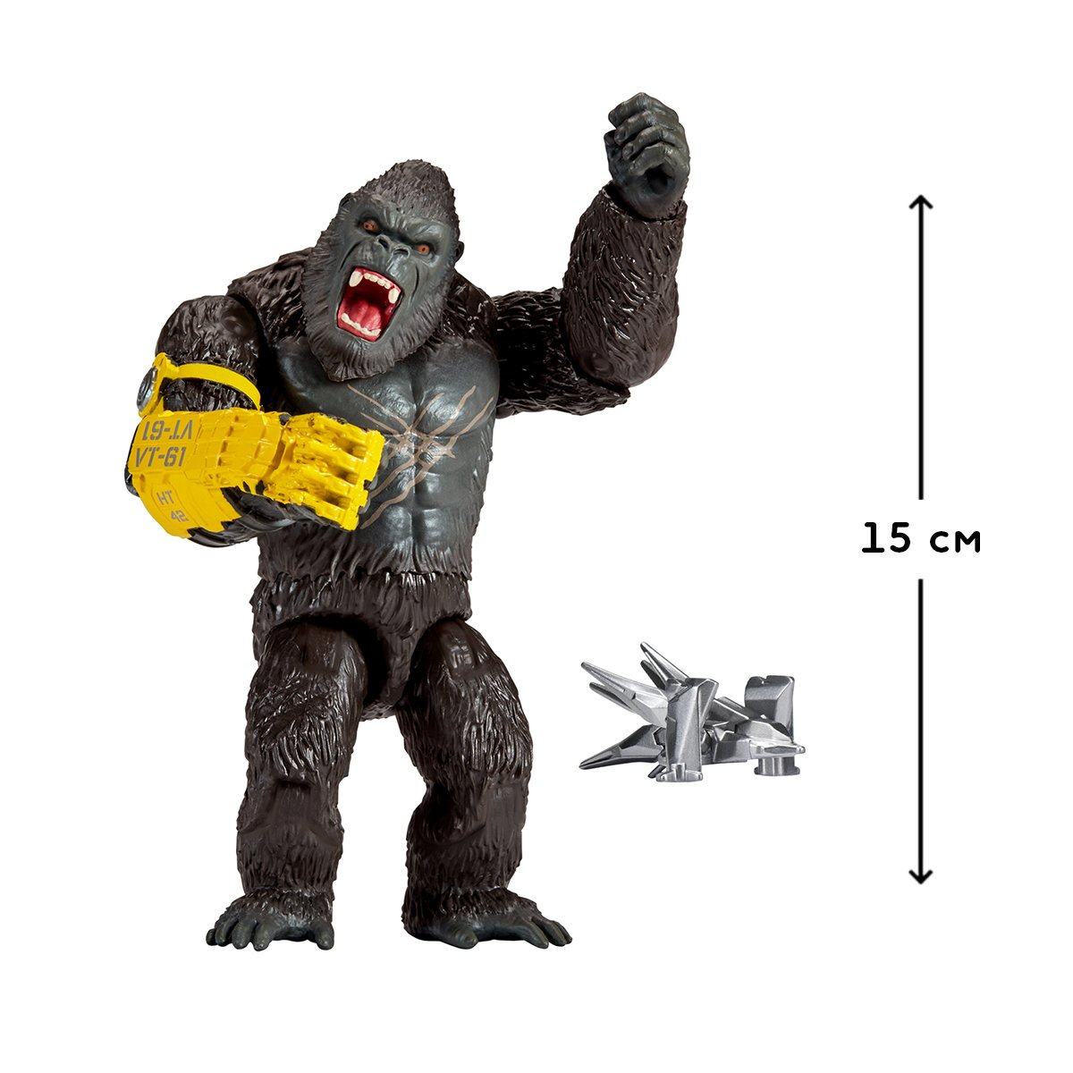 Ігрова фігурка Godzilla vs Kong Конг зі сталевою лапою 15 см (35204) - фото 2