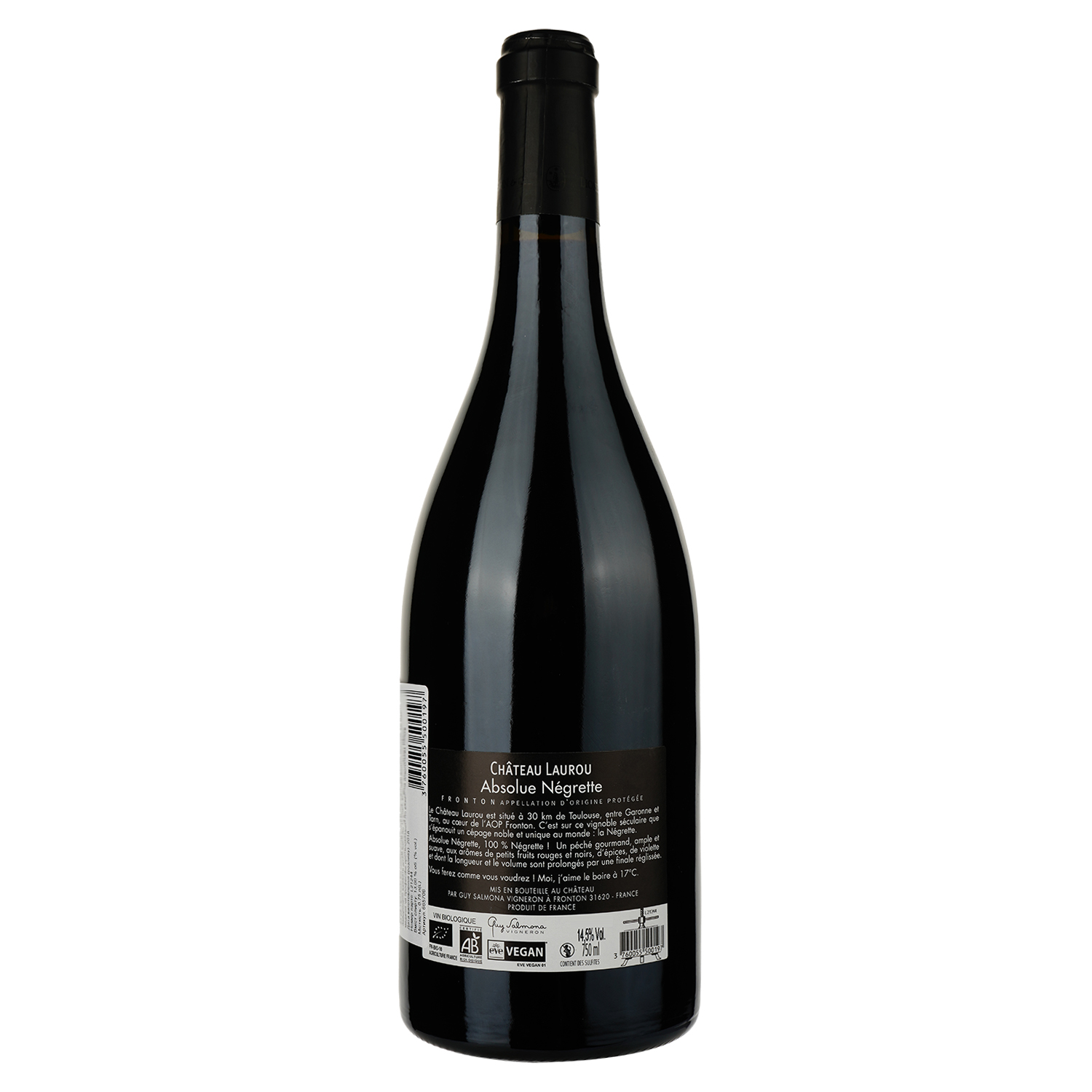 Вино Lionel Osmin Chateau Laurou Absolue Negrette 2018 червоне сухе 0.75 л - фото 2