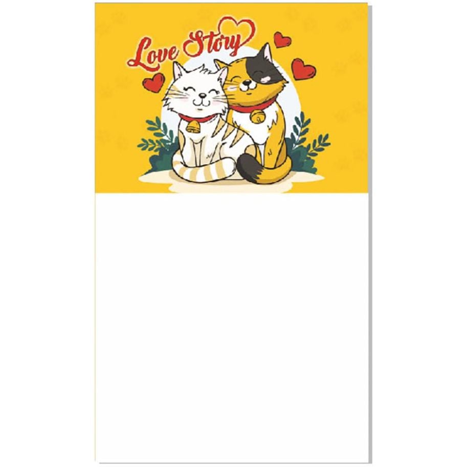 Блокнот Jumbi  на магніті Love story Котики  Kt30072101 30 аркушів      - фото 1