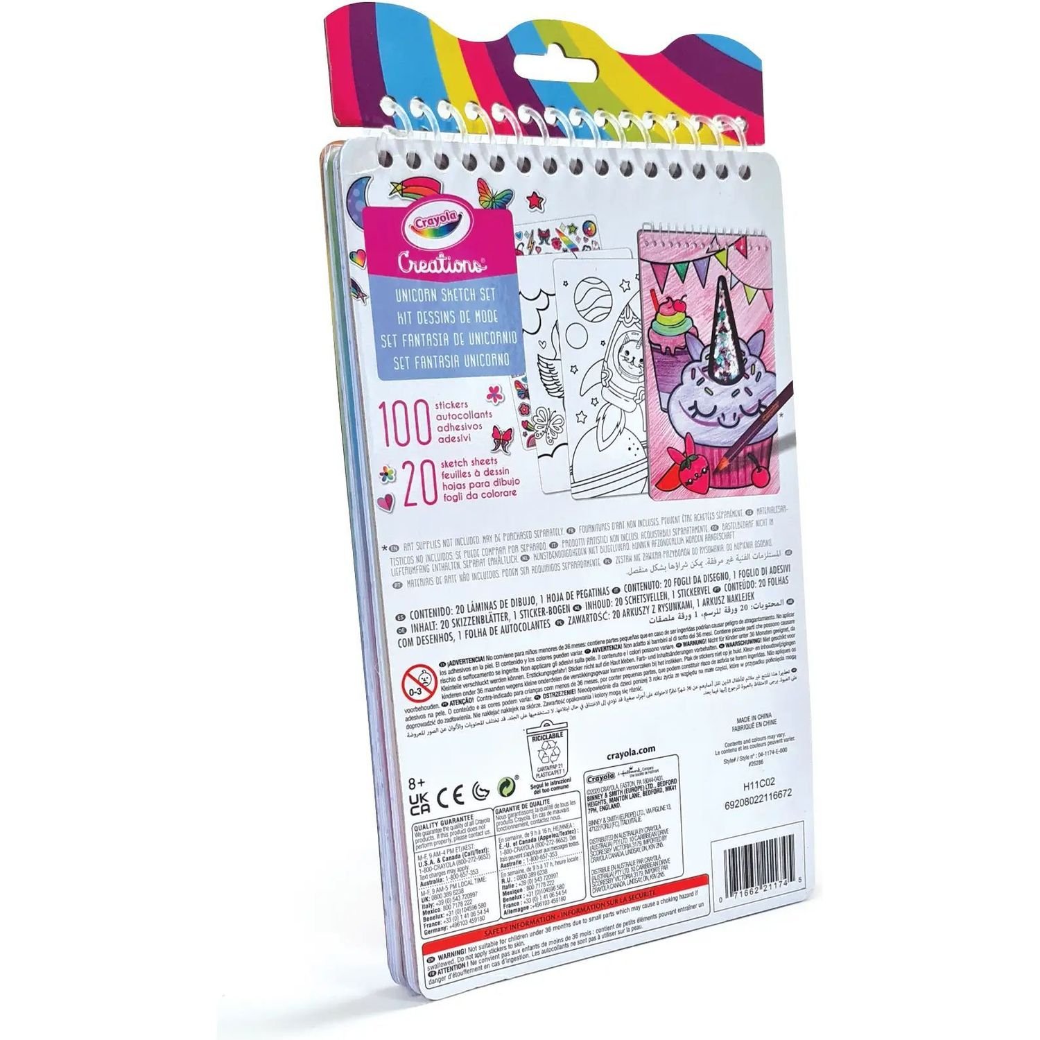 Раскраска Crayola Creations Единорог с наклейками 20 страниц (04-1174) - фото 3