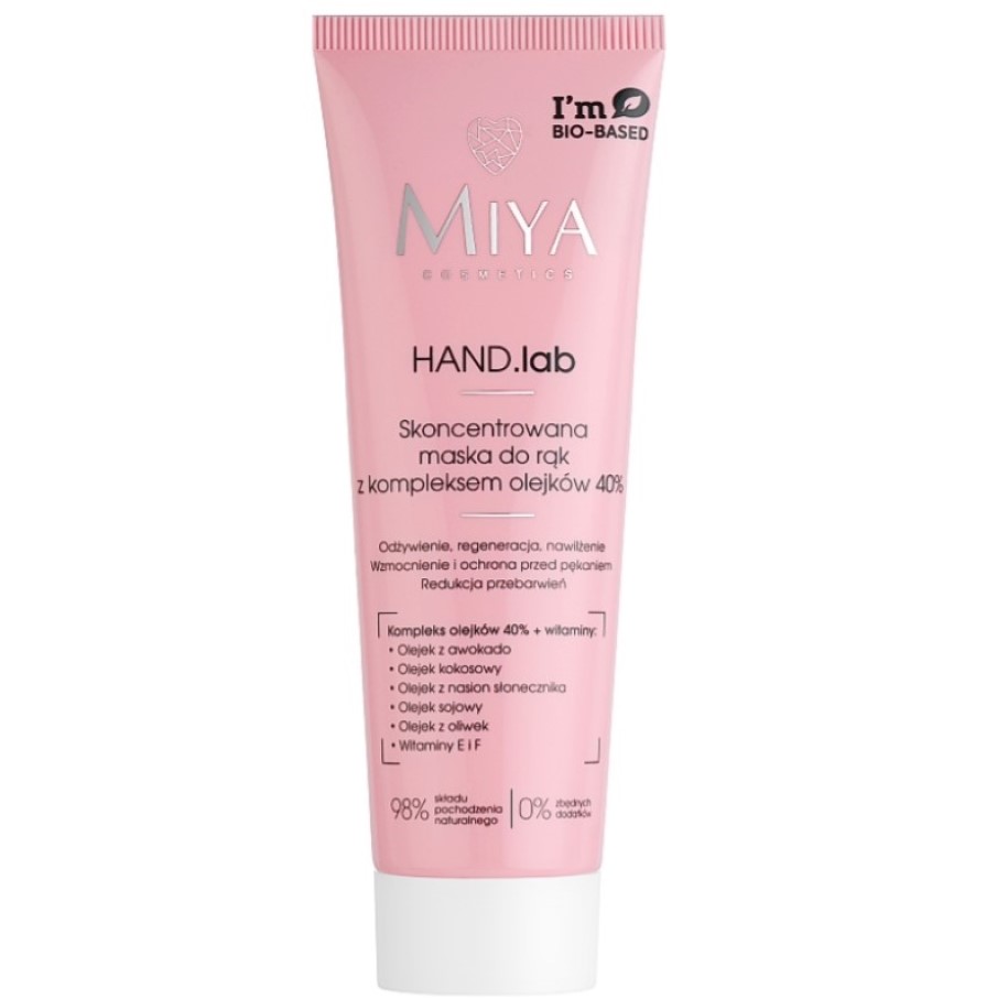 Концентрована маска для рук та нігтів Miya Cosmetics Hand Lab Concentrated Mask For Hands & Nails With A Complex Of Oils 40% 50 мл - фото 1