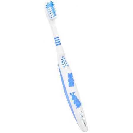 Дитяча зубна щітка Paro Swiss junior м'яка блакитна - фото 1