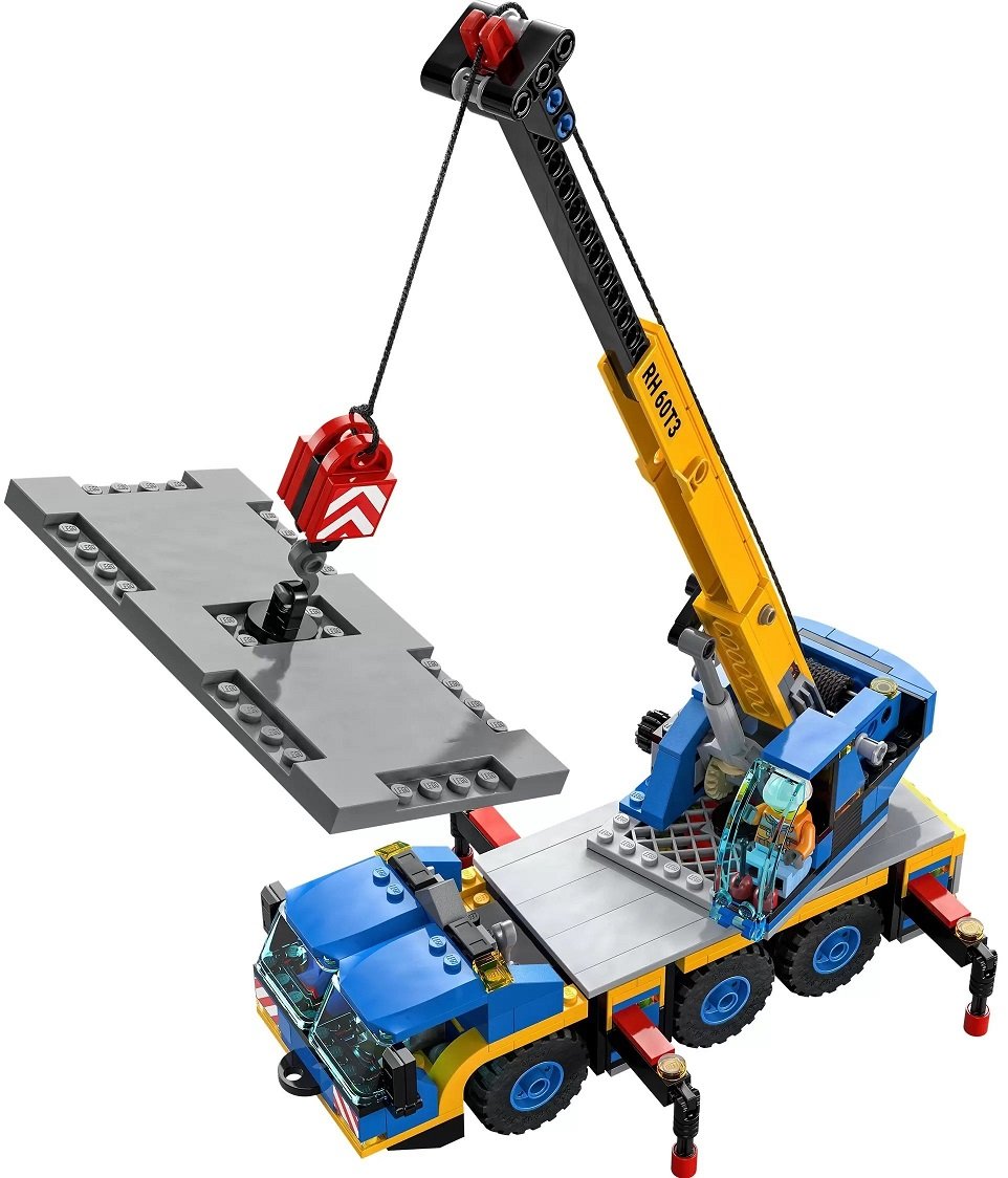 Конструктор LEGO City Мобильный кран, 340 деталей (60324) - фото 9