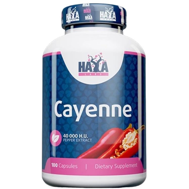 Екстракт кайєнського перцю Haya Labs Cayenne Pepper Extract 40000 H.U. 100 капсул - фото 1