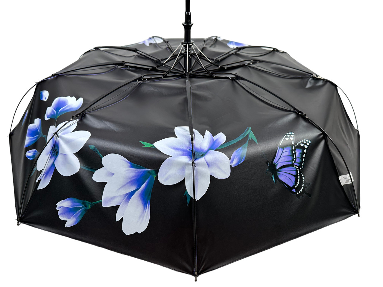 Женский складной зонтик полуавтомат Susino 99 см фиолетовый - фото 6
