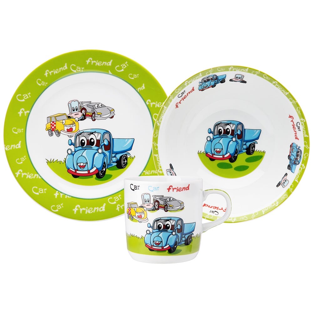 Набор детской посуды Limited Edition Cars, 3 предмета (6377317) - фото 1