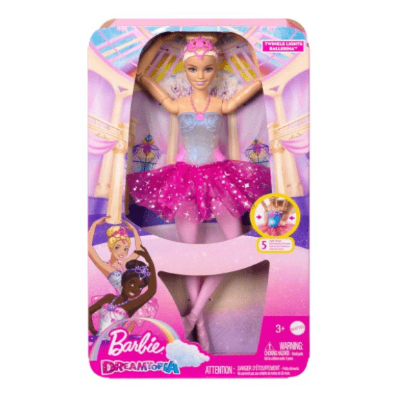 Кукла Barbie серии Dreamtopia Сияющая балерина Волшебные огни, 30 см (HLC25) - фото 5