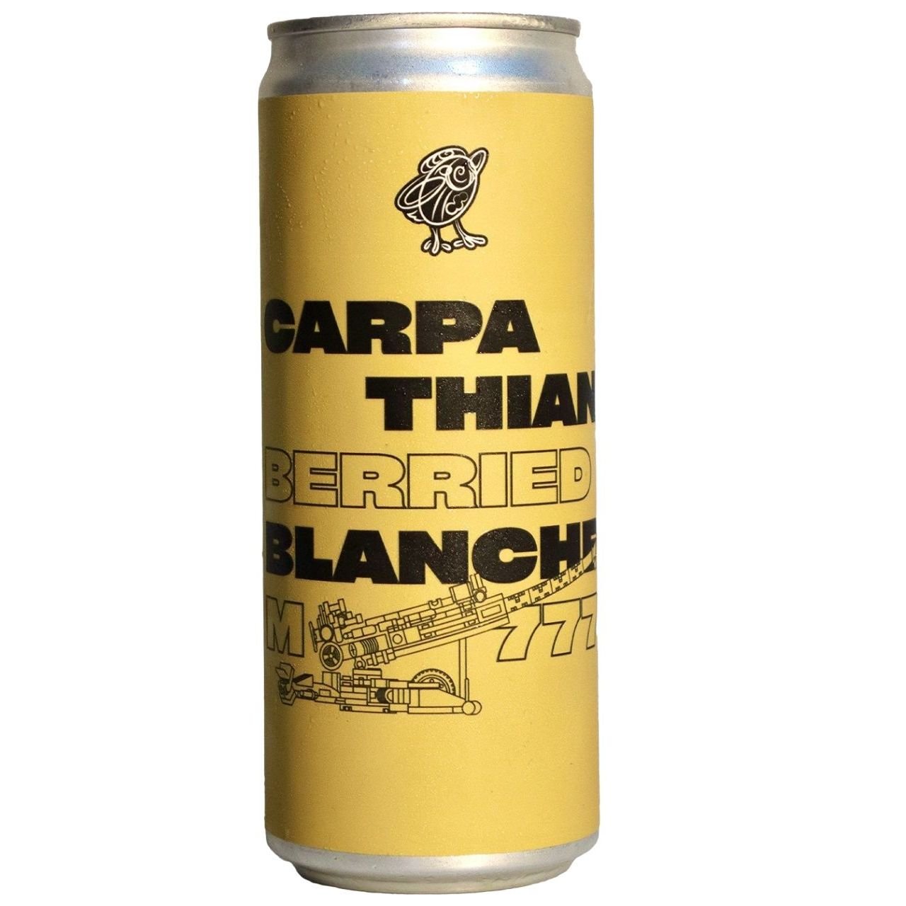 Пиво Ципа Carpathian Berried Blanche M777, світле, нефільтроване, 4,8%, з/б, 0,33 л - фото 1