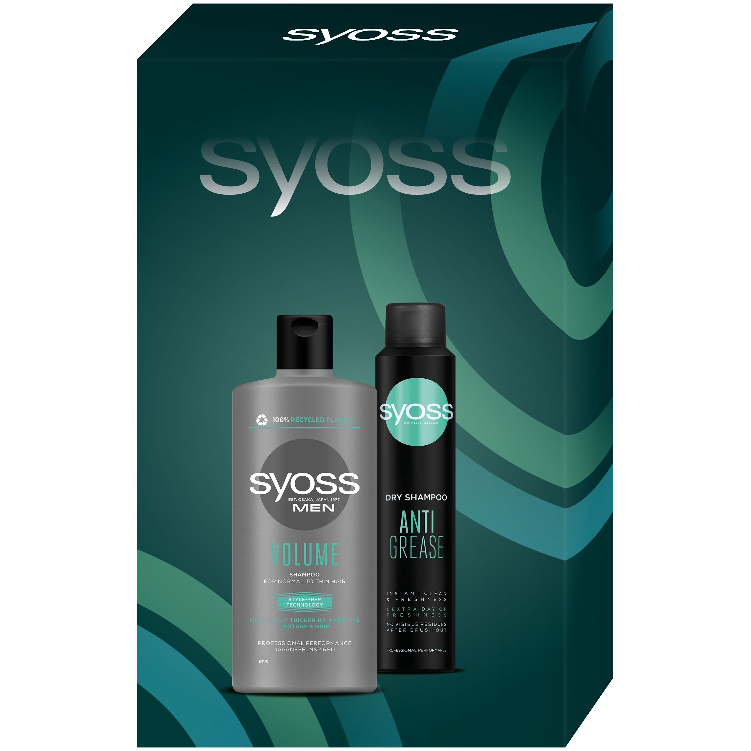 Набор Syoss For men. Clean & Freshness Шампунь 440 мл + сухой шампунь 200 мл - фото 2