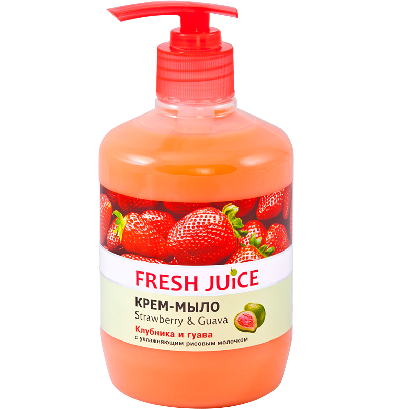 Крем-мыло Fresh Juice Strawberry & Guava, 460 мл - фото 1
