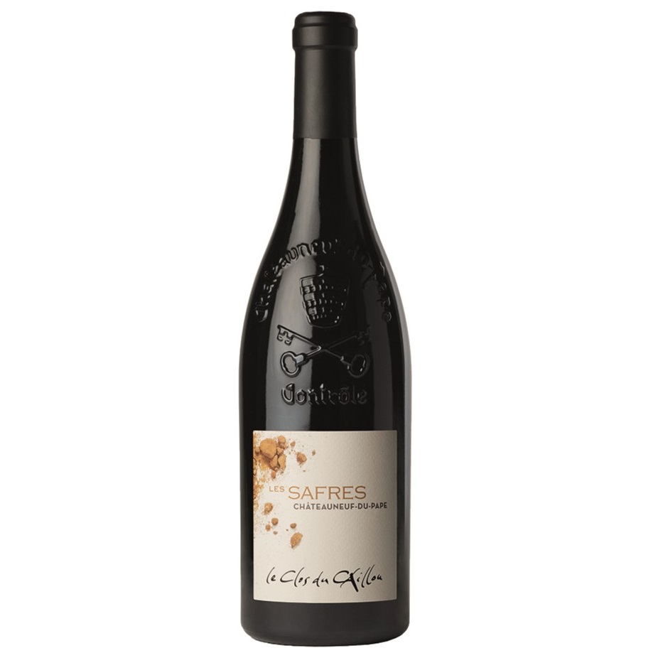 Вино Le Clos Du Caillou Chateauneuf Du Pape Les Safres, красное, сухое, 15%, 0,75 л - фото 1