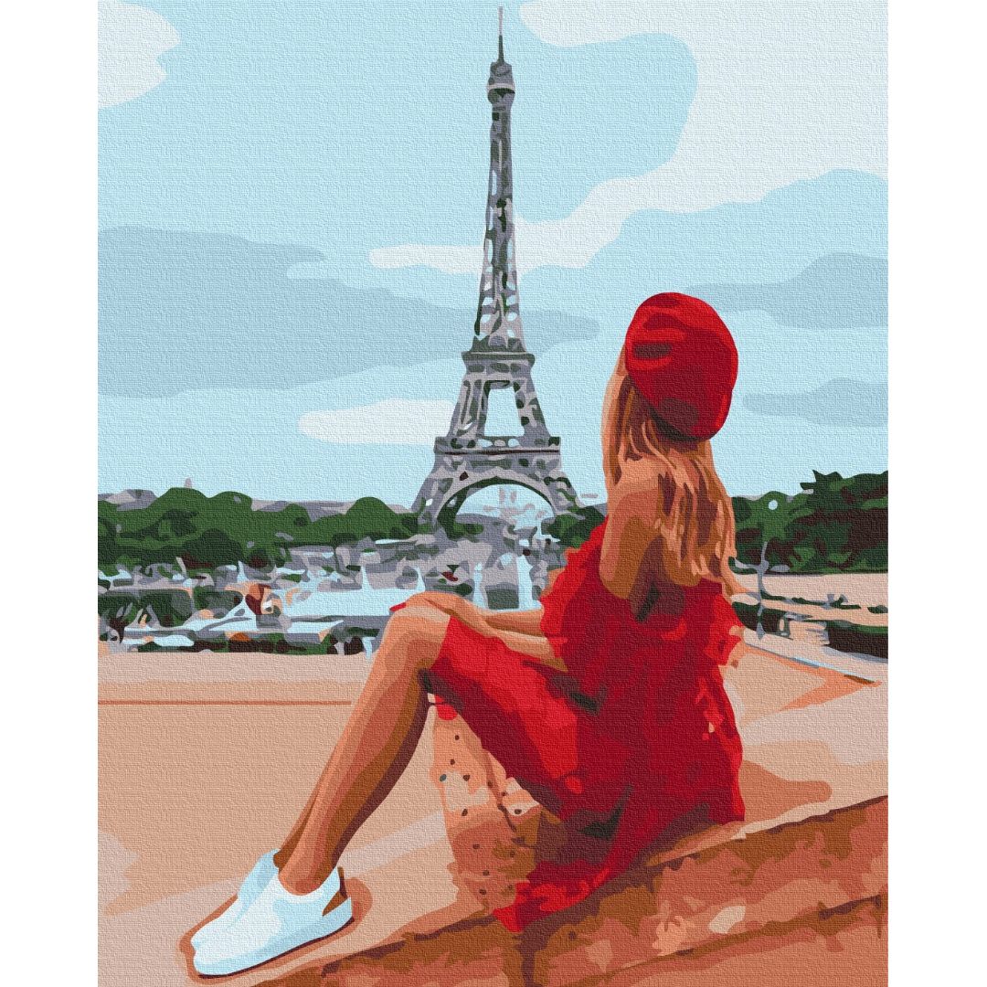 Картина по номерам Красавица в Париже Brushme 40x50 см разноцветная 000277365 - фото 1