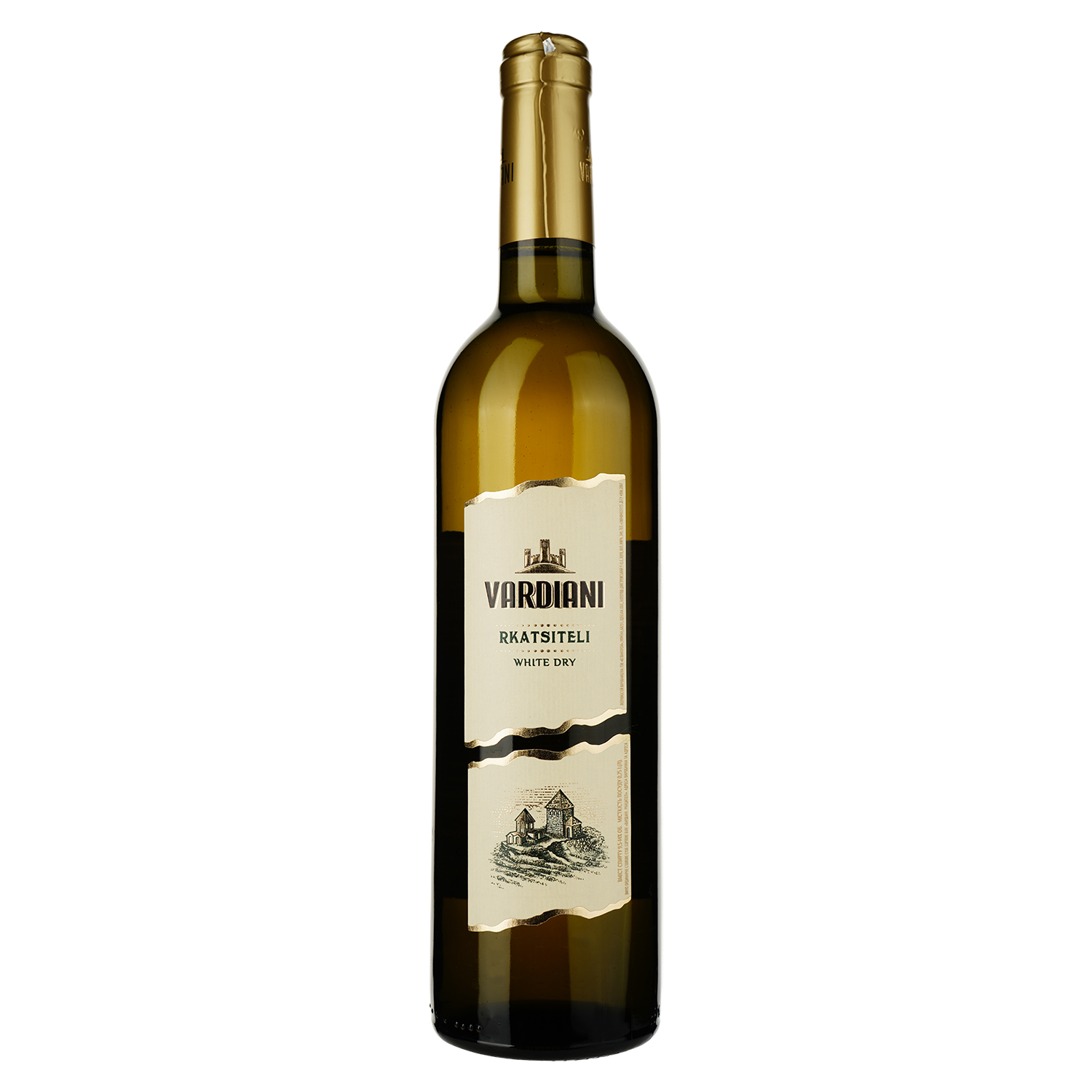 Вино Vardiani Ркацители, белое, сухое, 0,75 л (478726) - фото 1