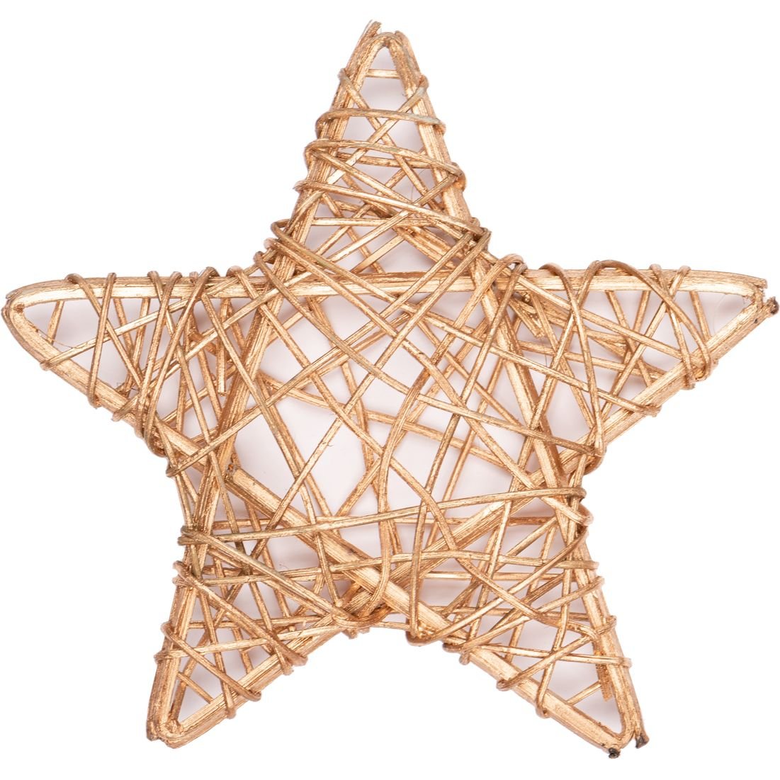 Декоративное украшение Yes! Fun Звезда 15 см ротанговое золотое (974254) - фото 1