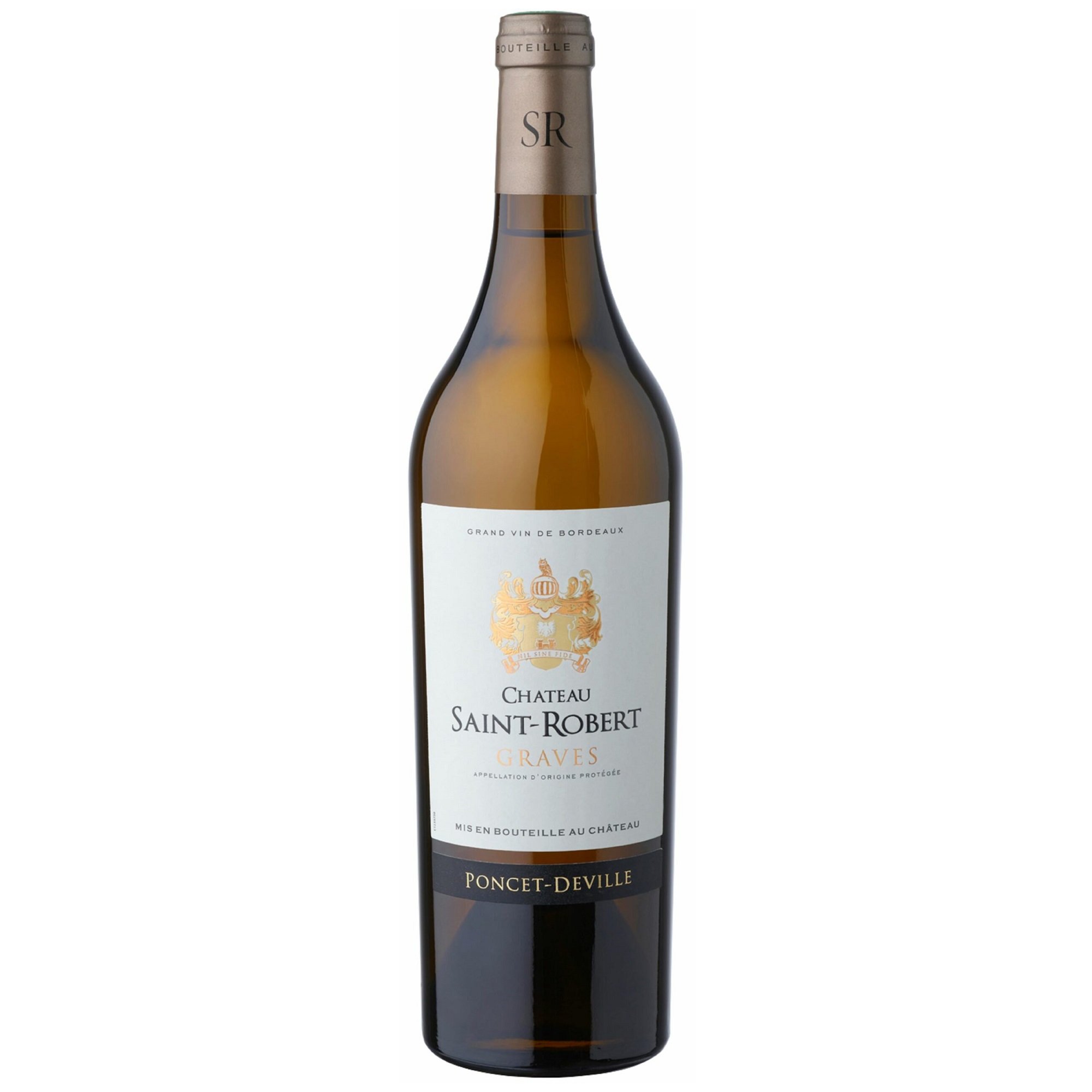 Вино Chateau Saint-Robert Graves Blanc 2019, белое, сухое, 0,75 л (Q6943) - фото 1