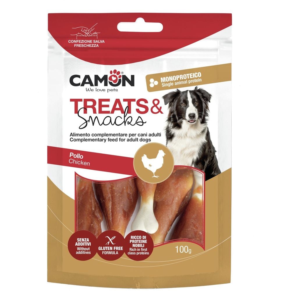 Ласощі для собак Camon Treats & Snacks Курячі ніжки, 100 г - фото 1