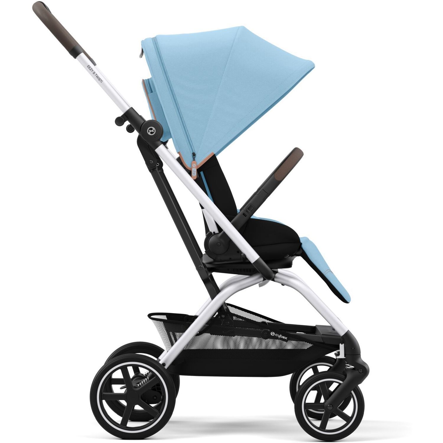 Прогулянкова коляска Cybex Eezy S Twist+ 2 SLV Beach Blue, блакитна (522001117) - фото 3