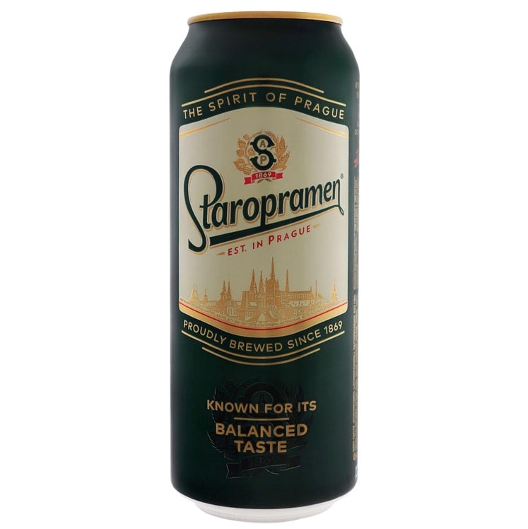 Пиво Staropramen, світле, 5%, з/б, 0,5 л (913408) - фото 1