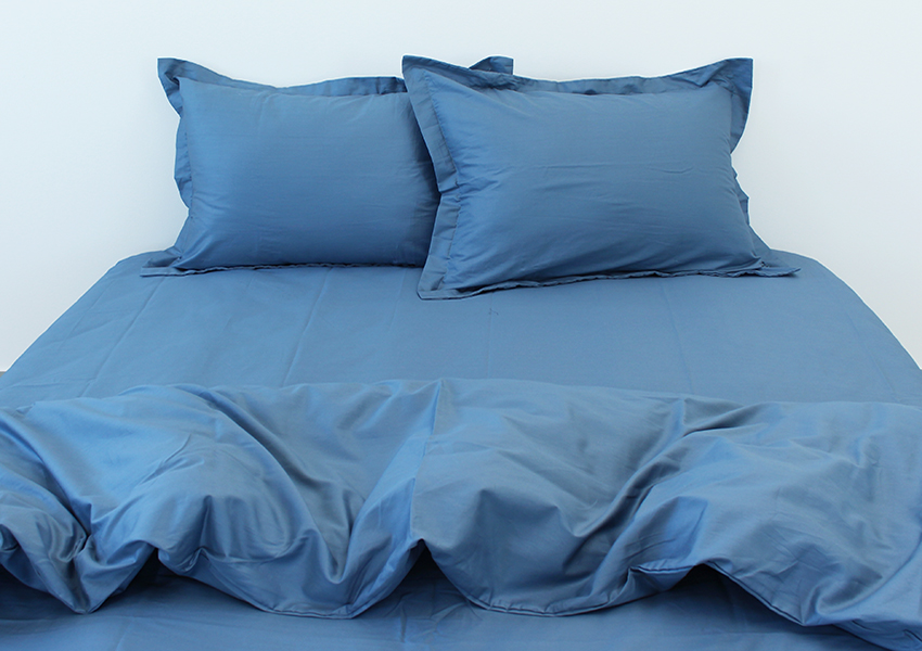 Комплект постільної білизни TAG Tekstil Сімейний Синій 000240707 (Blue Grey) - фото 2