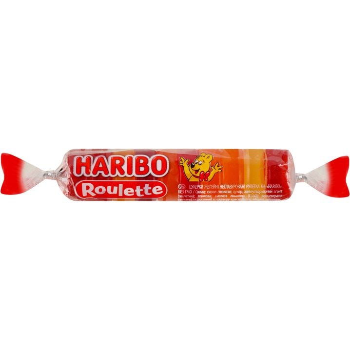 Желейные конфеты Haribo Roulette фруктовое ассорти, 25 г - фото 2