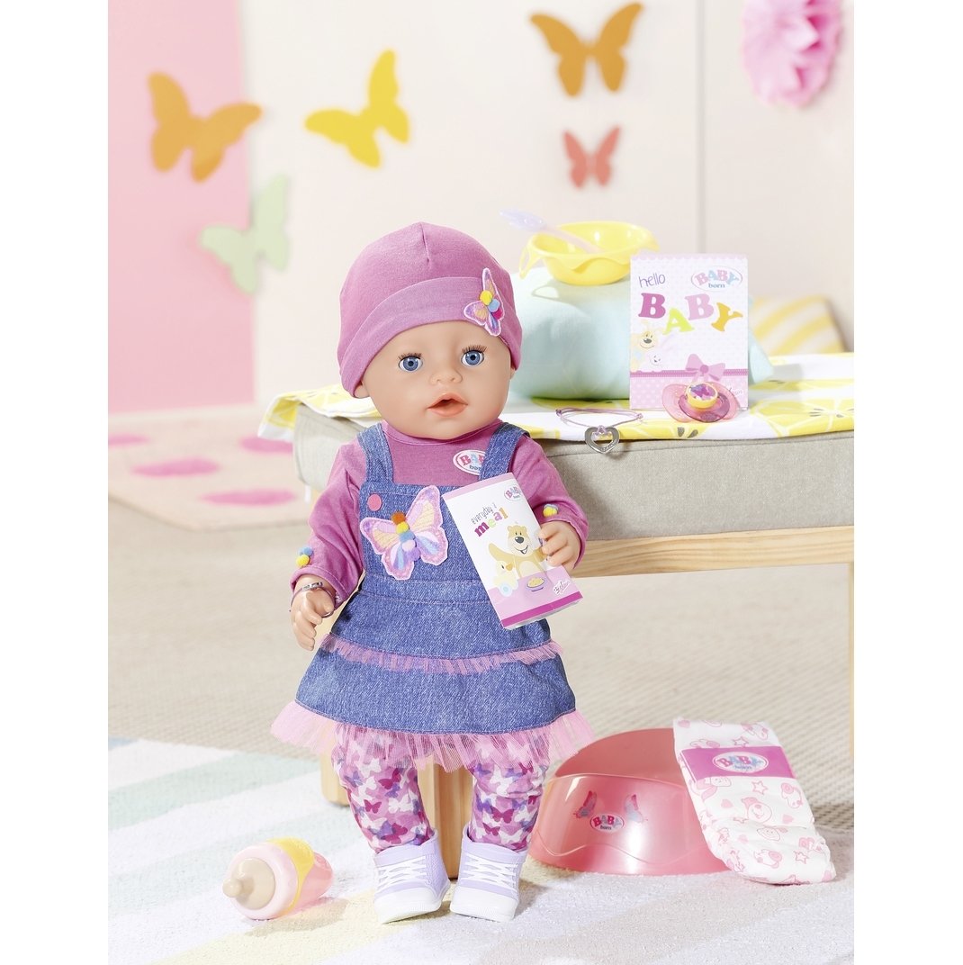 Кукла Baby Born Нежные объятия Джинсовый лук, с аксессуарами, 43 см (831298) - фото 2