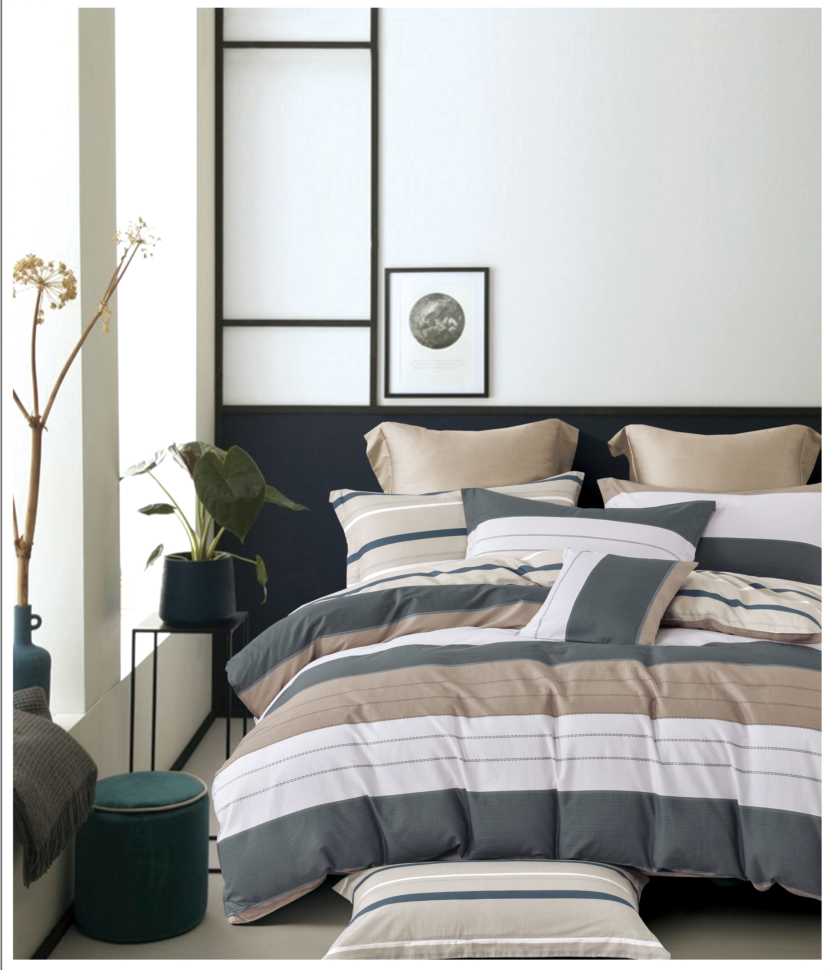 Комплект постельного белья Ecotton, евростандарт, 4 единицы, разноцвет (22293) - фото 1