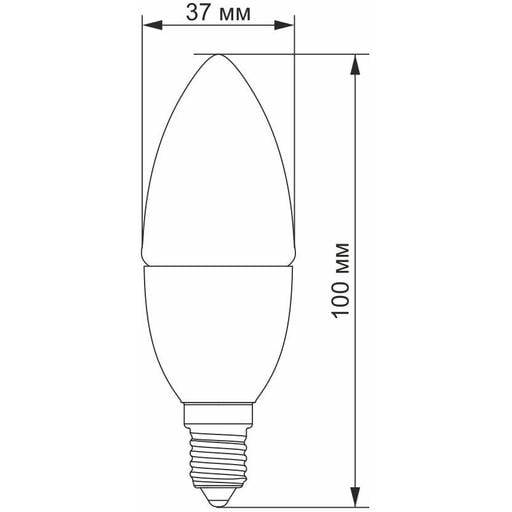 Светодиодная лампа LED Videx C37e 3.5W E14 3000K (VL-C37e-35143) - фото 3