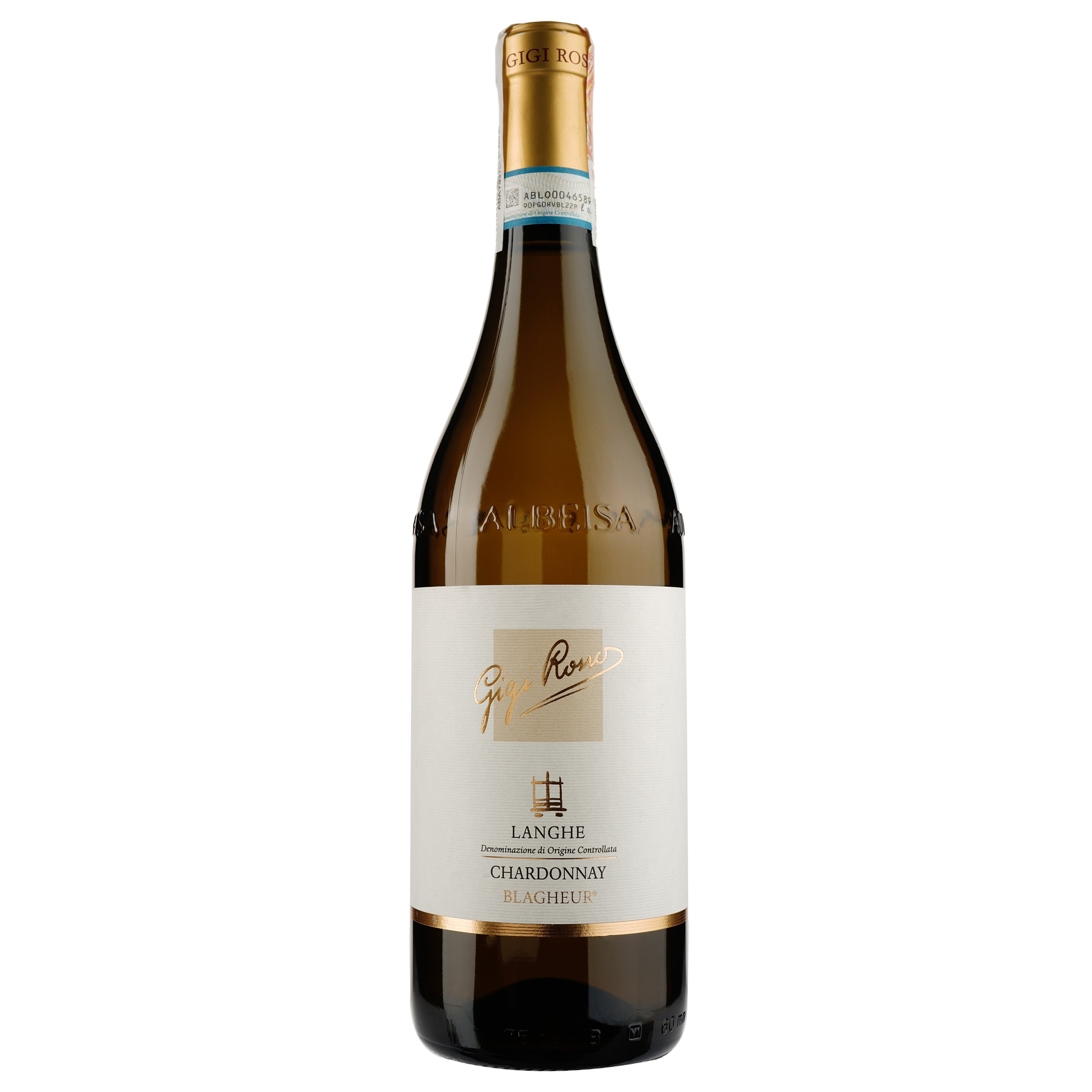 Вино Gigi Rosso Langhe doc Chardonnay 2018, 13,5%, 0, 75 л (ALR15934) - фото 1