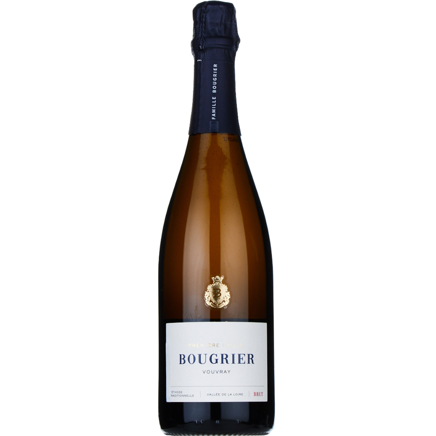 Вино игристое Bougrier Vouvray Brut Premiere Idylle белое брют 0.75 л - фото 1