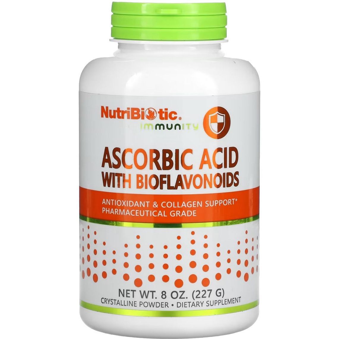 Аскорбиновая кислота с биофлавоноидами NutriBiotic Ascorbic Acid with Bioflavonoids 227 г - фото 1