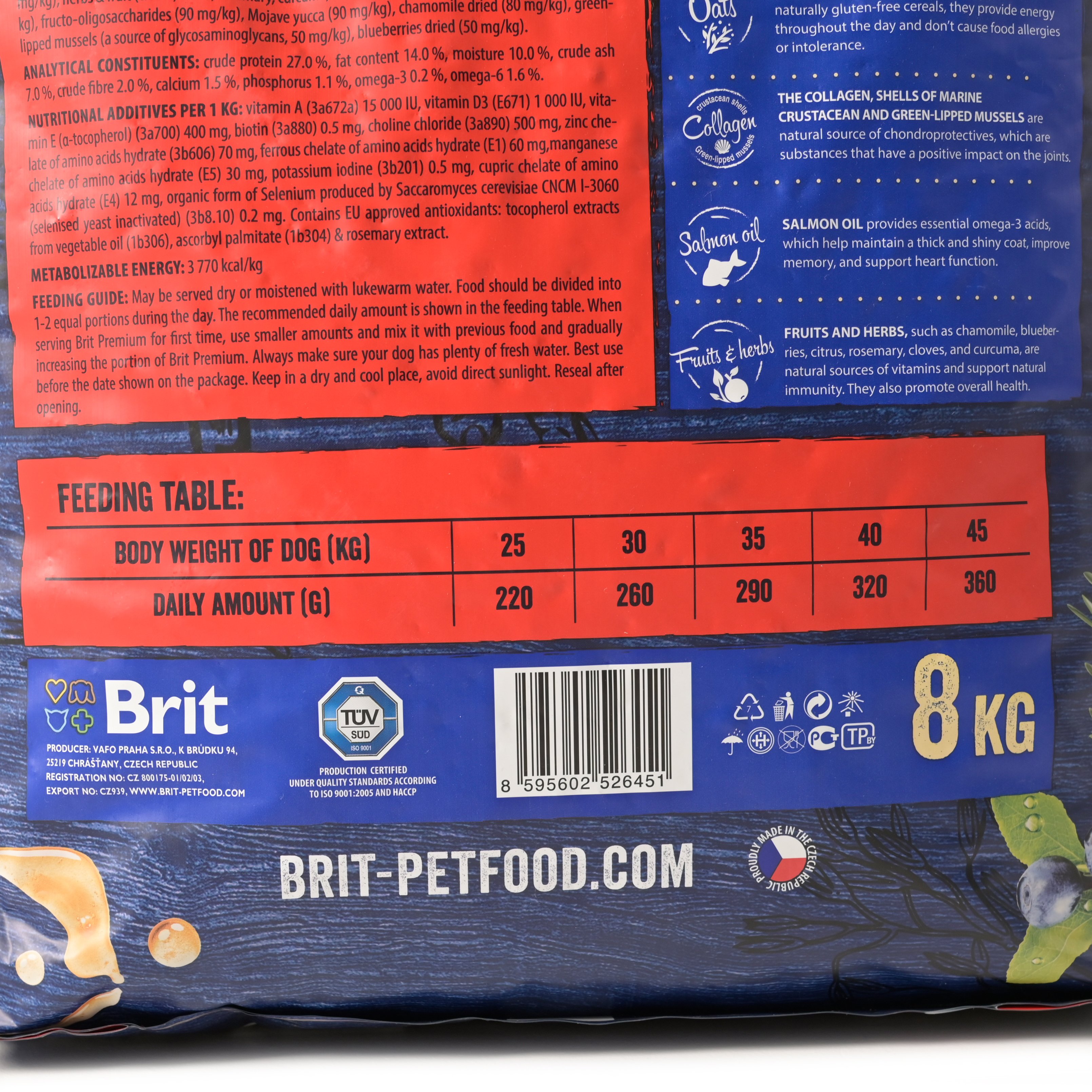 Сухий корм для собак великих порід Brit Premium Dog Adult L, з куркою, 8 кг - фото 5