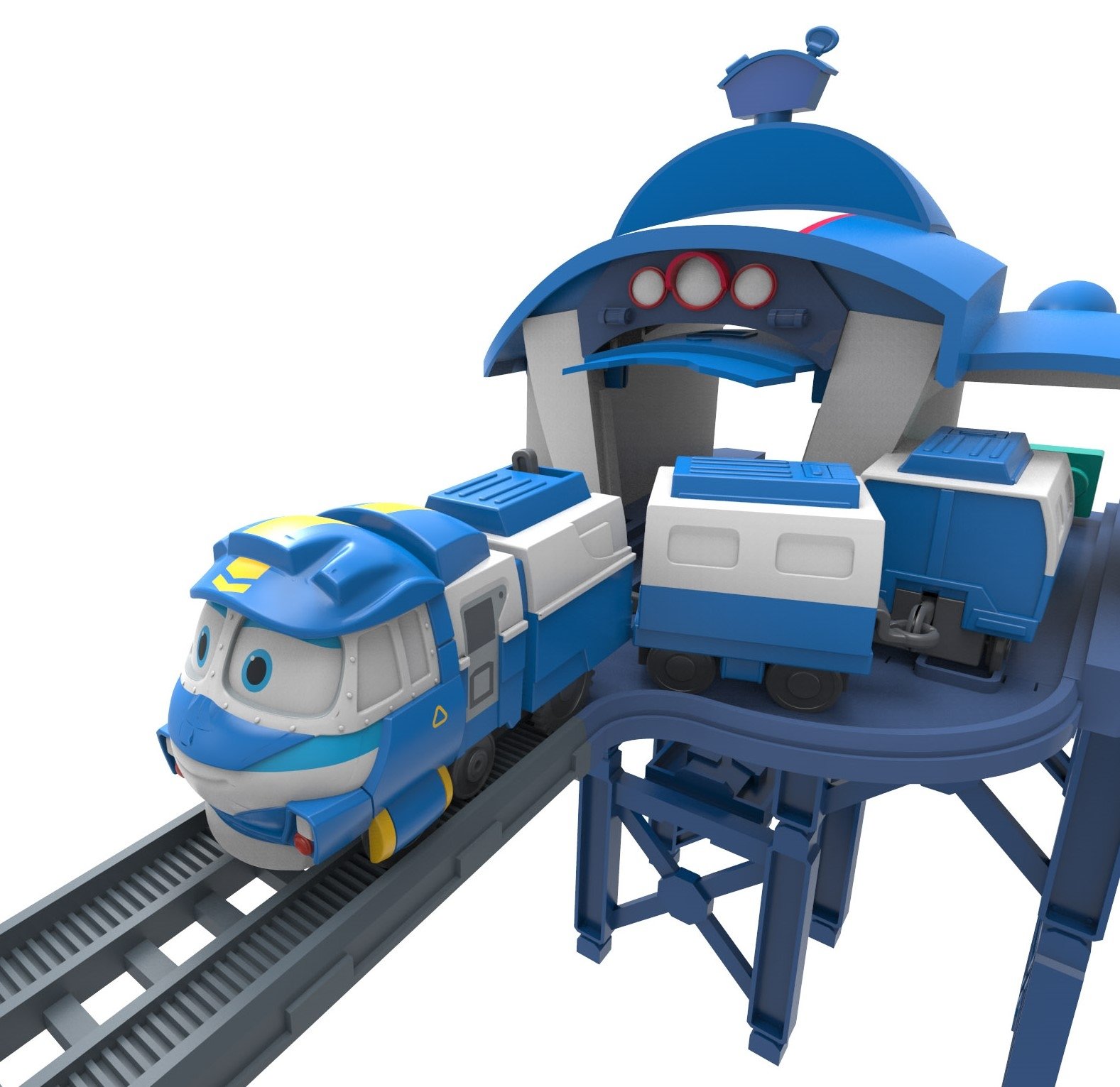 Игровой набор Silverlit Robot Trains Станция Кея, (80170) - фото 2