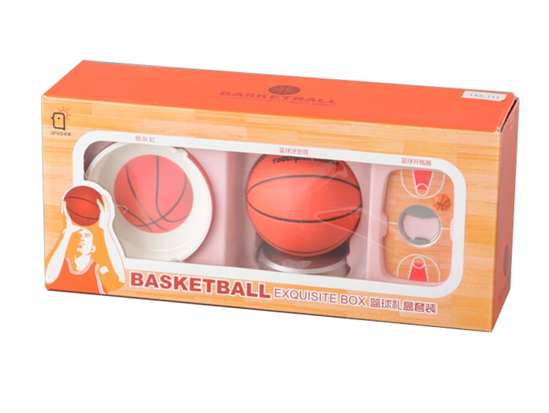 Подарунковий набір Lefard Баскетбол, 33х14х9 см, помаранчевий (143-111) - фото 1